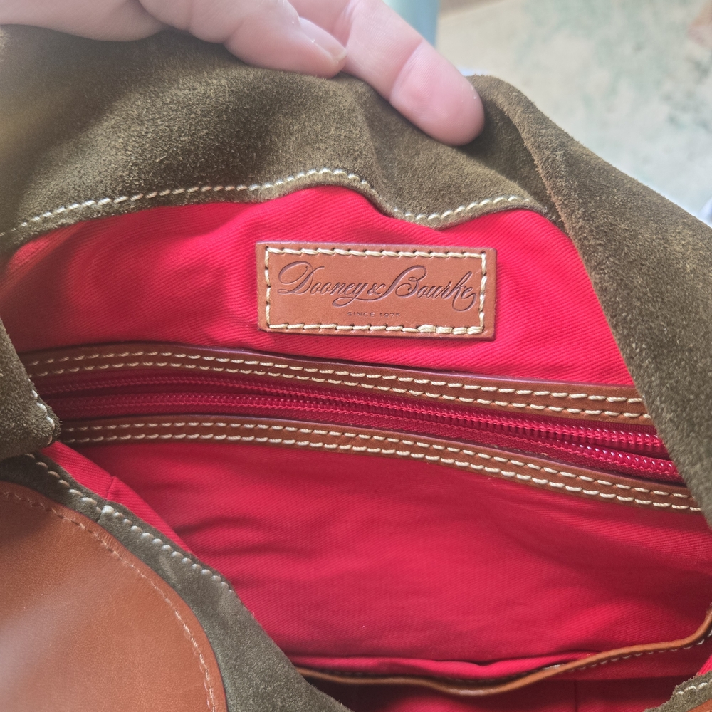 Dooney & Bourke Brown and Tan Hobo Bag - Picture 4 of 11